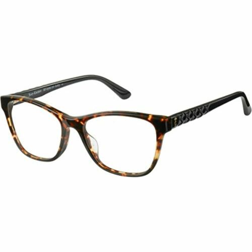 Womens Square Frame Eyeglasses Juicy Couture 185 0086 Dark Havana 50 17 140 - megafashion11Monturas
